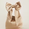 Outlet Six Stories Bow Detail Satin Pouch Bag