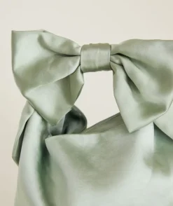 Outlet Six Stories Bow Detail Satin Pouch Bag