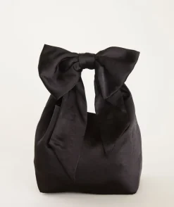 Outlet Six Stories Bow Detail Satin Pouch Bag
