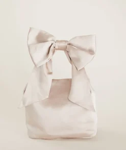 Outlet Six Stories Bow Detail Satin Pouch Bag