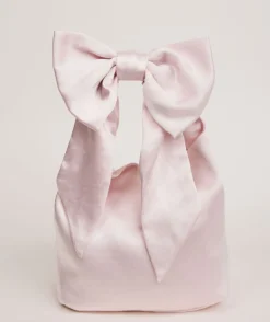 Outlet Six Stories Bow Detail Satin Pouch Bag