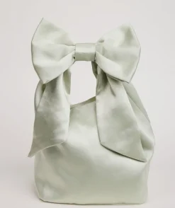 Outlet Six Stories Bow Detail Satin Pouch Bag