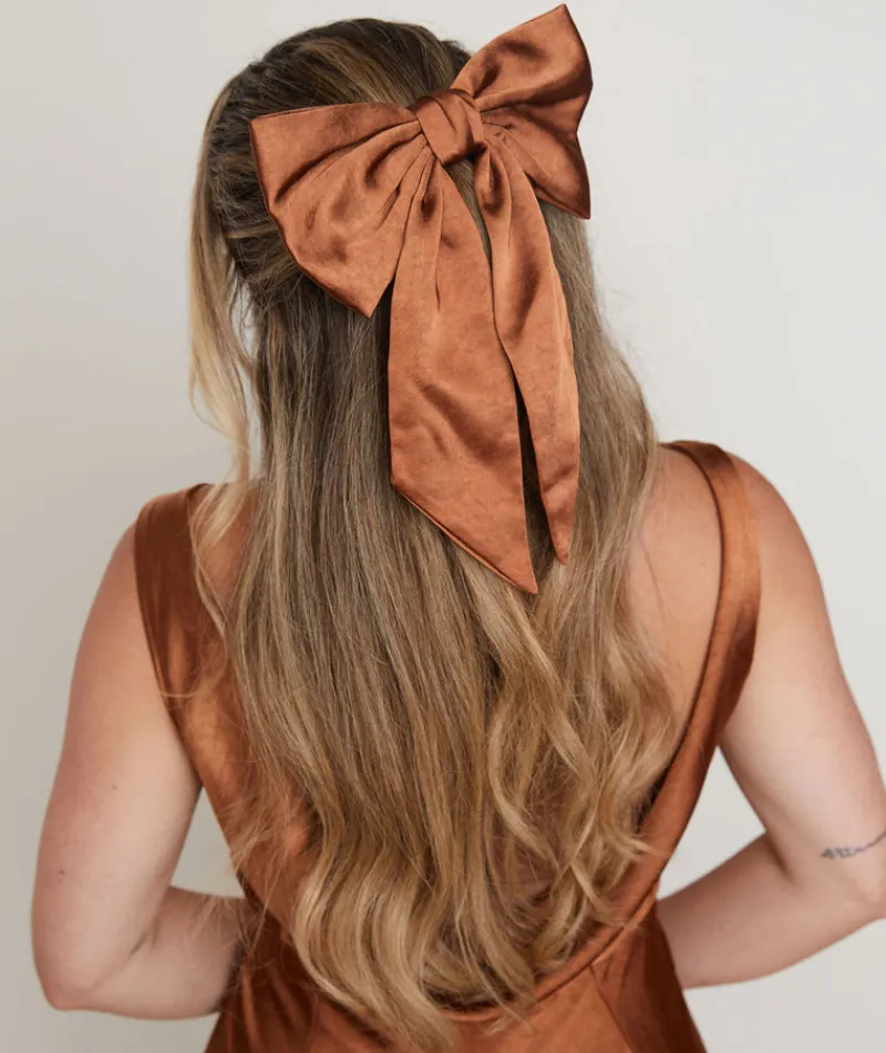 Six Stories Bow Satin Hair Clip