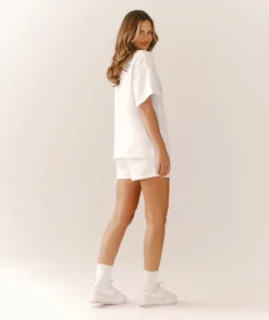Sale Six Stories Bride Graphic Relaxed Shorts - White