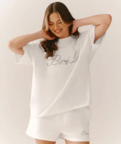 Hot Six Stories Bride Graphic Tee - White