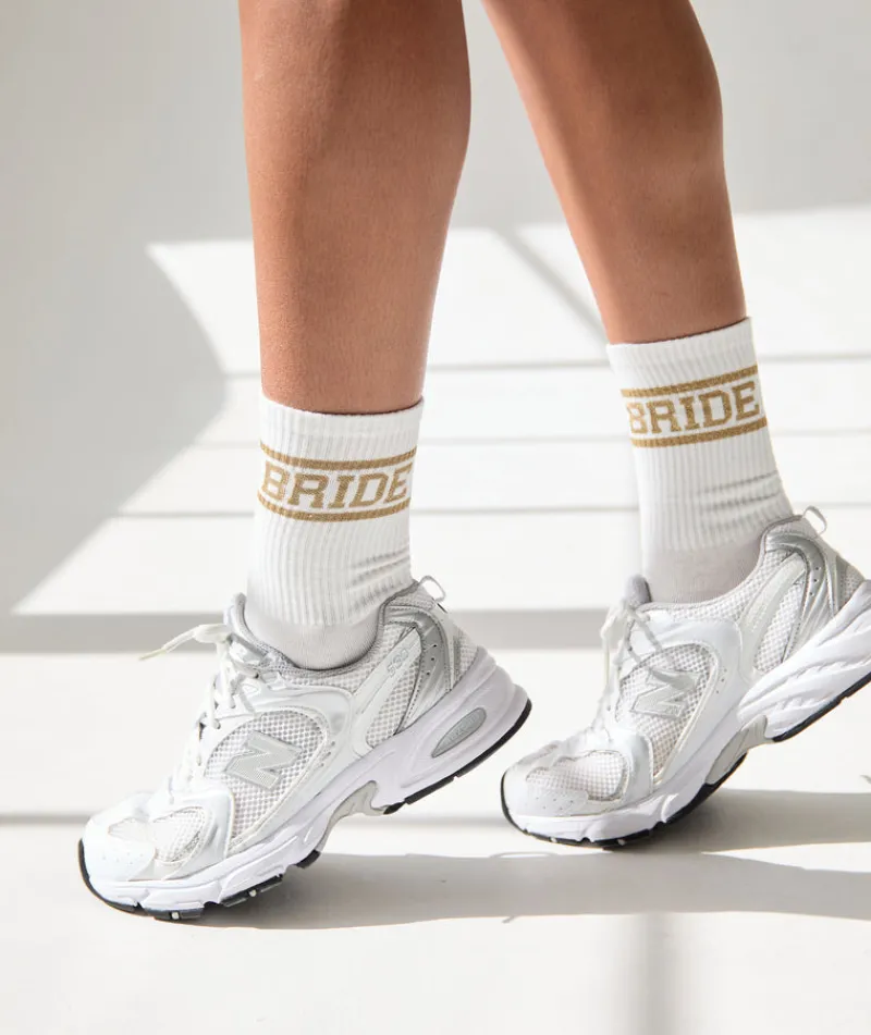 Sale Six Stories Bride Socks - Gold