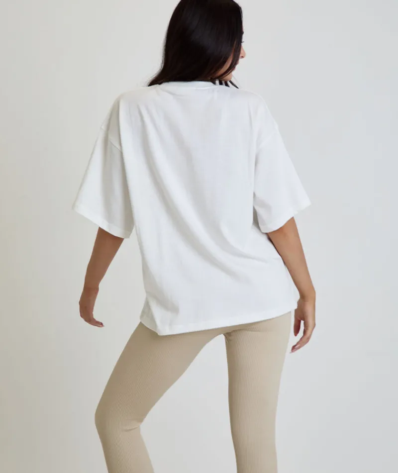 Clearance Six Stories Bride Statement Tee - All White