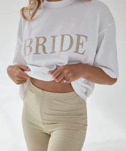New Six Stories Bride Statement Tee - White