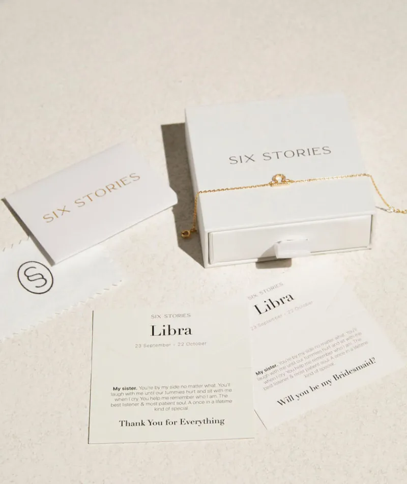 Outlet Six Stories Bridesmaid Bracelet - Libra