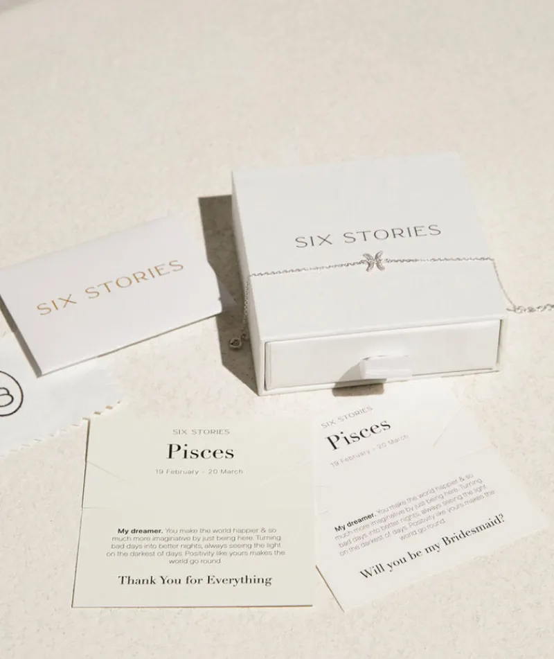 Online Six Stories Bridesmaid Bracelet - Pisces