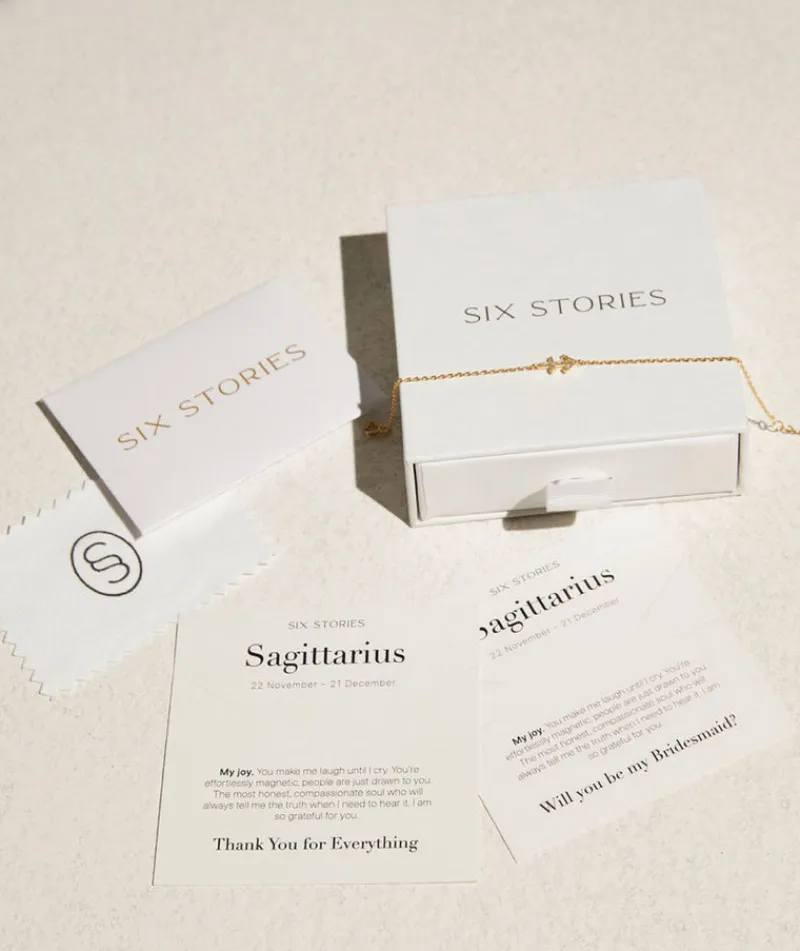 New Six Stories Bridesmaid Bracelet - Sagittarius