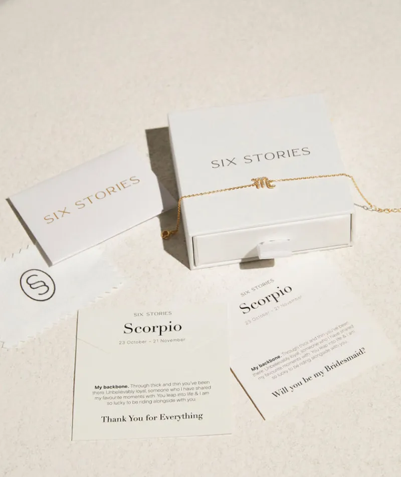 Best Six Stories Bridesmaid Bracelet - Scorpio