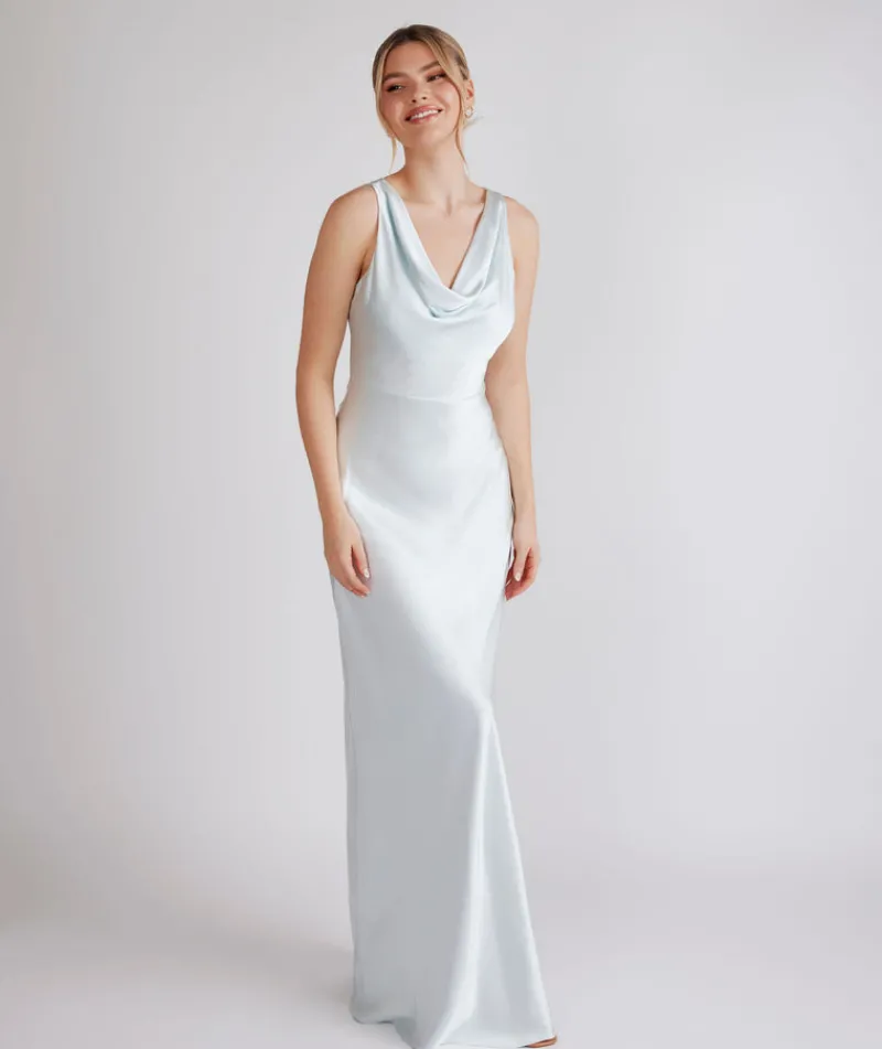 Online Six Stories Bridesmaid Dress Satin Swatch Card