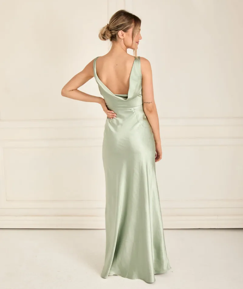 Online Six Stories Bridesmaid Dress Satin Swatch Card