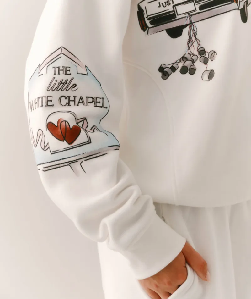 Clearance Six Stories Destination Bride Graphic Sweatshirt - White