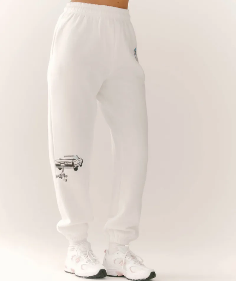 Sale Six Stories Destination Bride Graphic Sweatpants - White