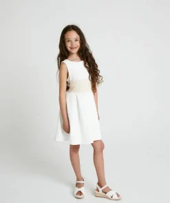 Sale Six Stories Girls Chiffon Tie Back Belt