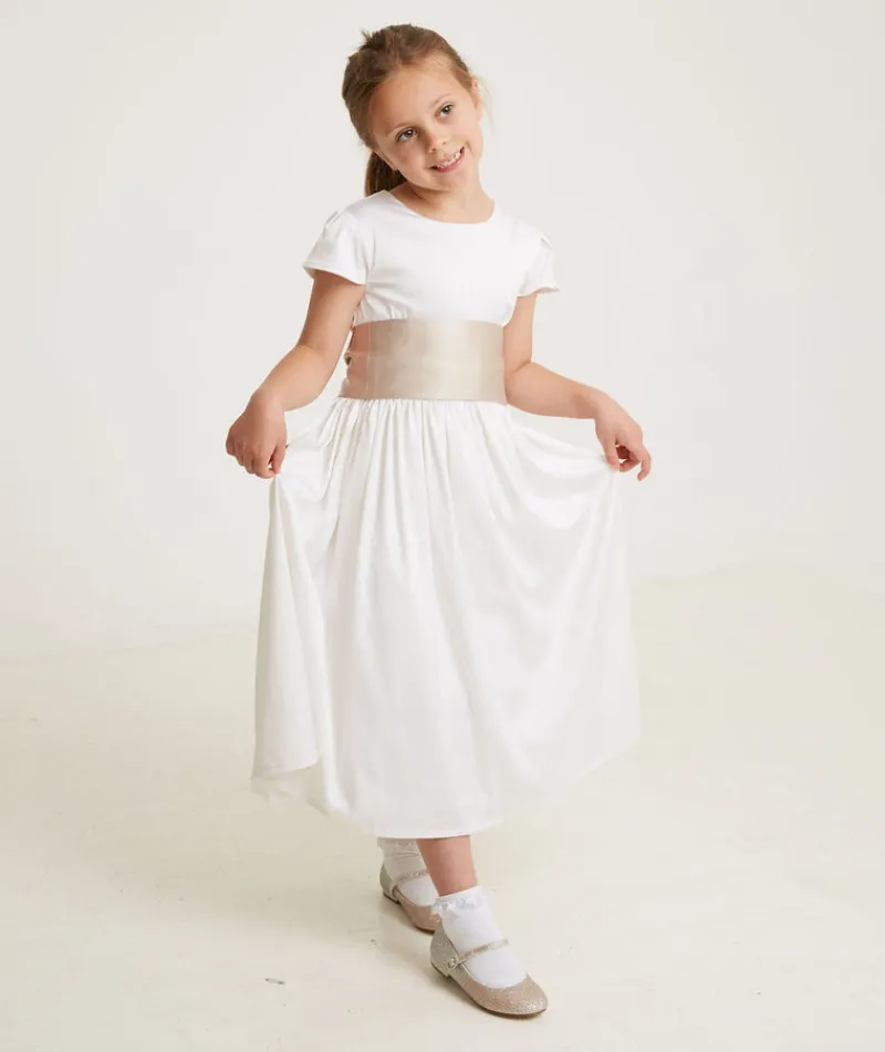 Online Six Stories Girl's Satin Tie Back Belt