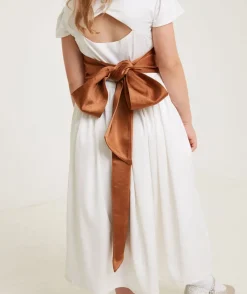 Online Six Stories Girl's Satin Tie Back Belt