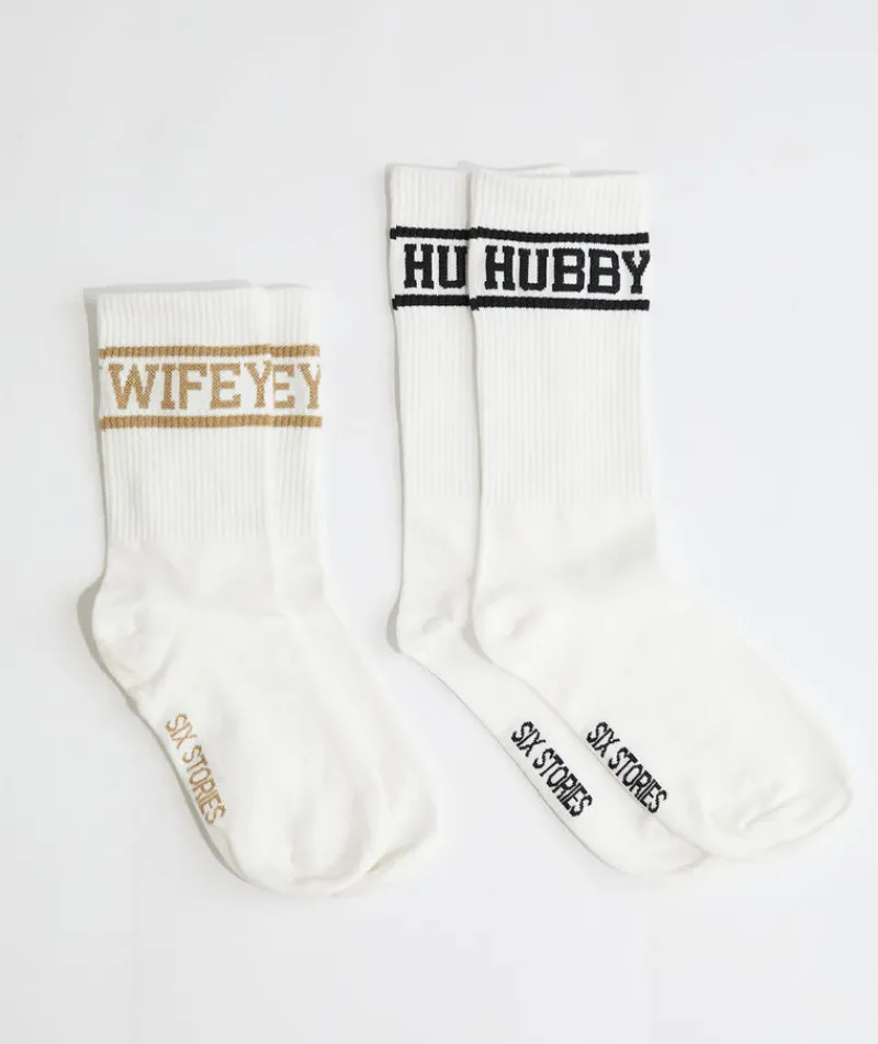 Online Six Stories Hubby Socks - Black