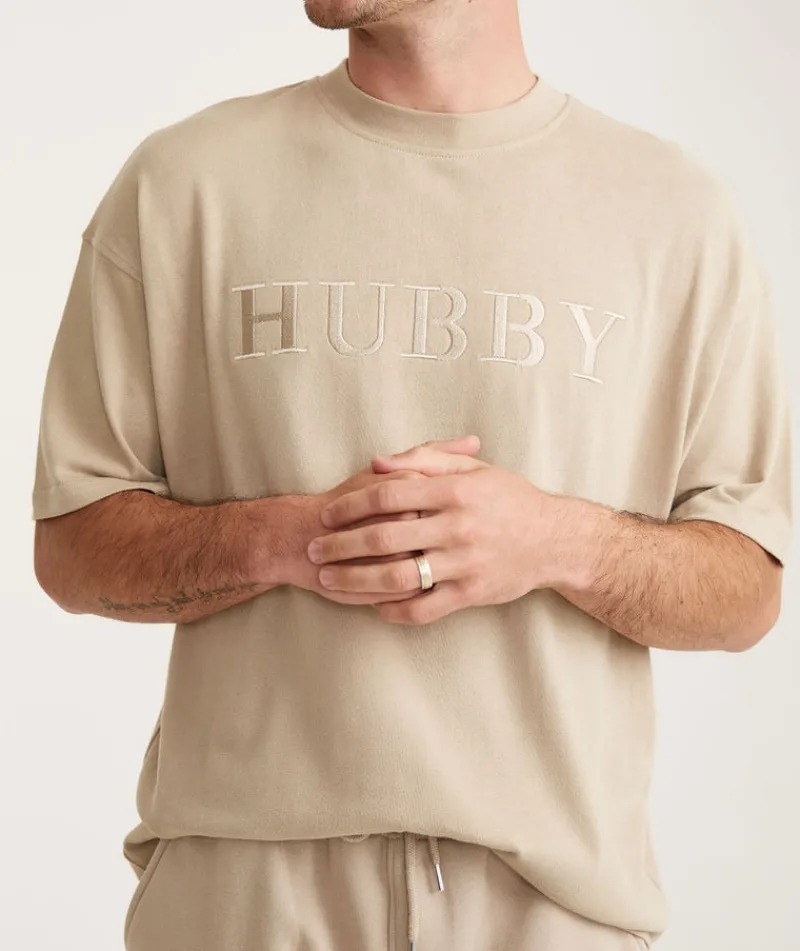 New Six Stories Hubby Tee - Stone