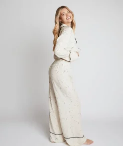 New Six Stories Limited Edition Long Sleeve Wide Leg Pyjama Set