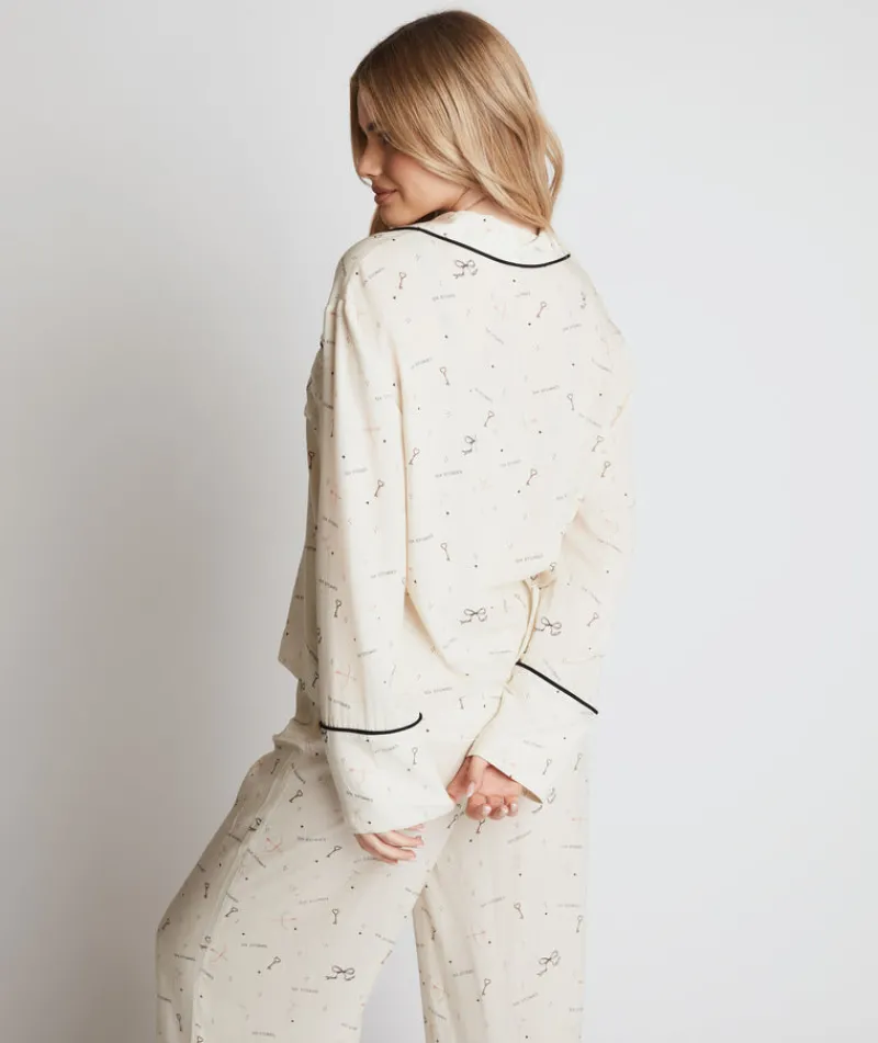 New Six Stories Limited Edition Long Sleeve Wide Leg Pyjama Set