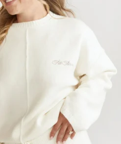 Sale Six Stories Limited Edition Oversized Knit Jumper - Cream