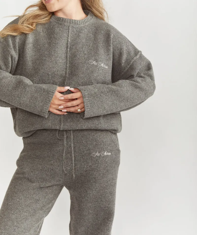 Discount Six Stories Limited Edition Oversized Knit Jumper - Grey