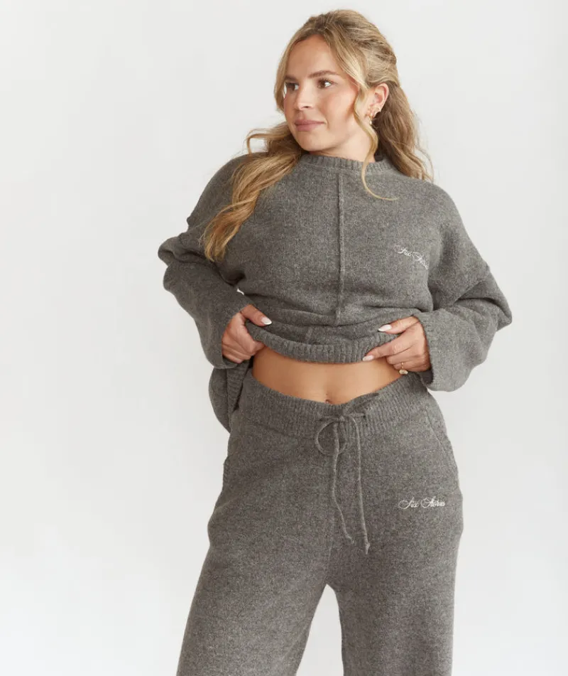Discount Six Stories Limited Edition Oversized Knit Jumper - Grey