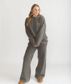 Six Stories Limited Edition Relaxed Wide Leg Trousers - Grey