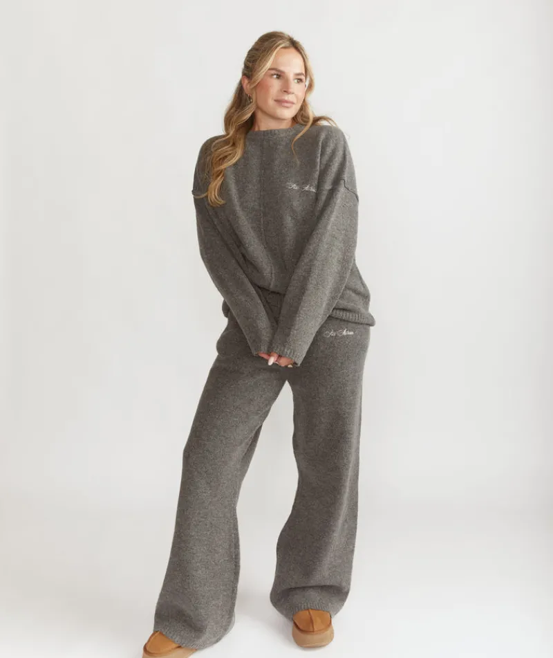 Six Stories Limited Edition Relaxed Wide Leg Trousers - Grey