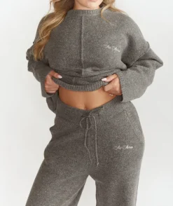 Six Stories Limited Edition Relaxed Wide Leg Trousers - Grey