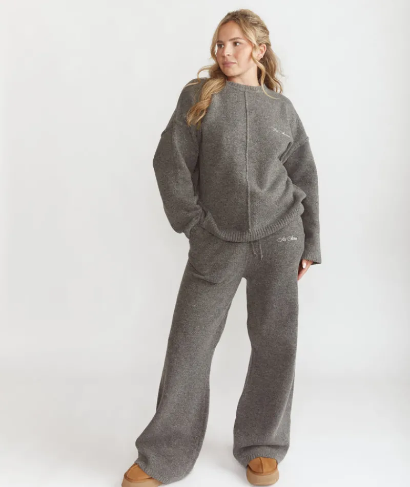 Six Stories Limited Edition Relaxed Wide Leg Trousers - Grey