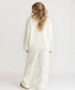 Outlet Six Stories Limited Edition Relaxed Wide Leg Trousers - Cream