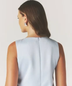 Sale Six Stories Mini Mod Bow Dress - Pale Blue