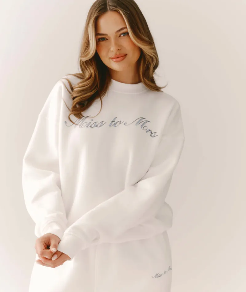 Online Six Stories Miss to Mrs Sweatshirt - White