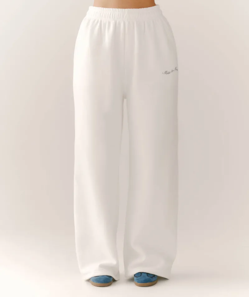 Online Six Stories Miss to Mrs Wide Leg Sweatpants - White