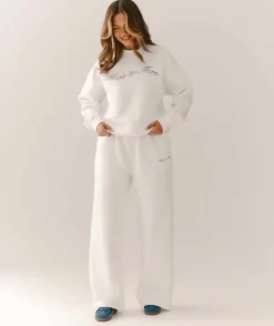 Online Six Stories Miss to Mrs Wide Leg Sweatpants - White