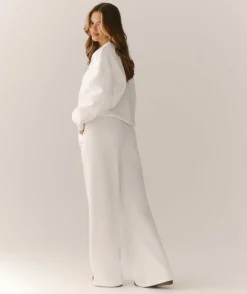 Online Six Stories Miss to Mrs Wide Leg Sweatpants - White