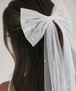 Best Six Stories Pearl Bride Hair Bow