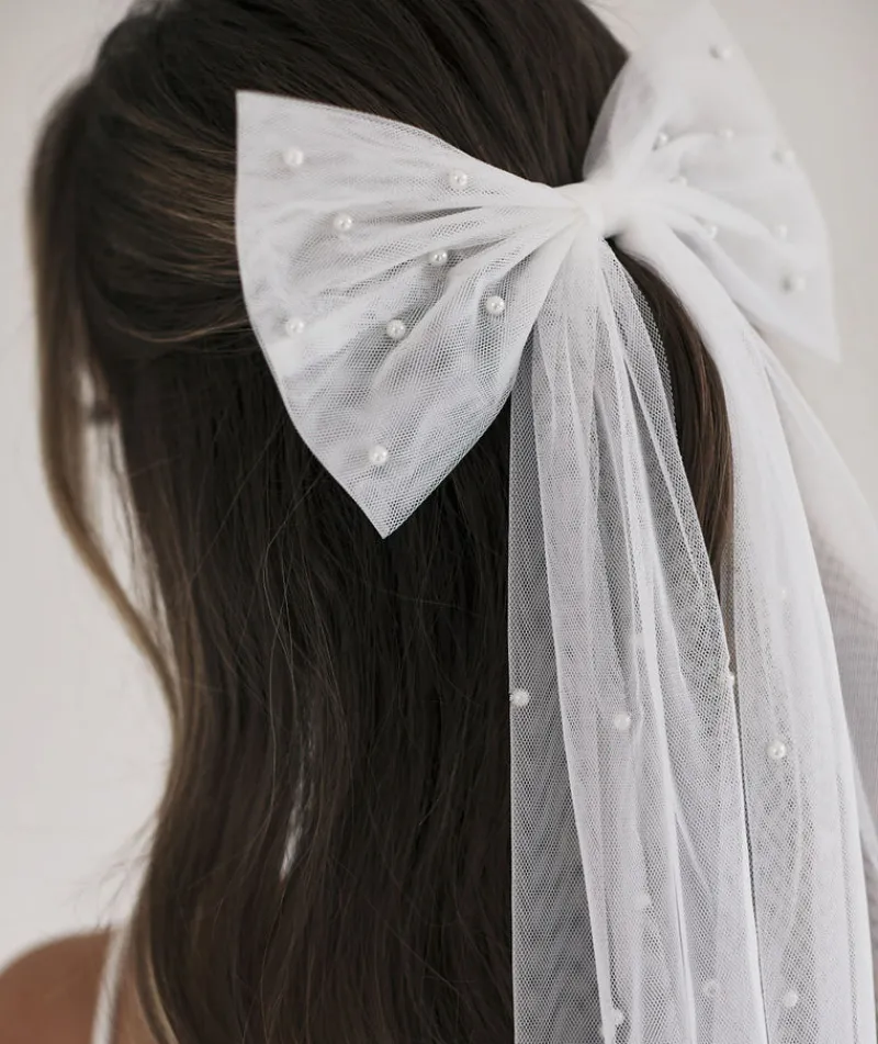 Best Six Stories Pearl Bride Hair Bow