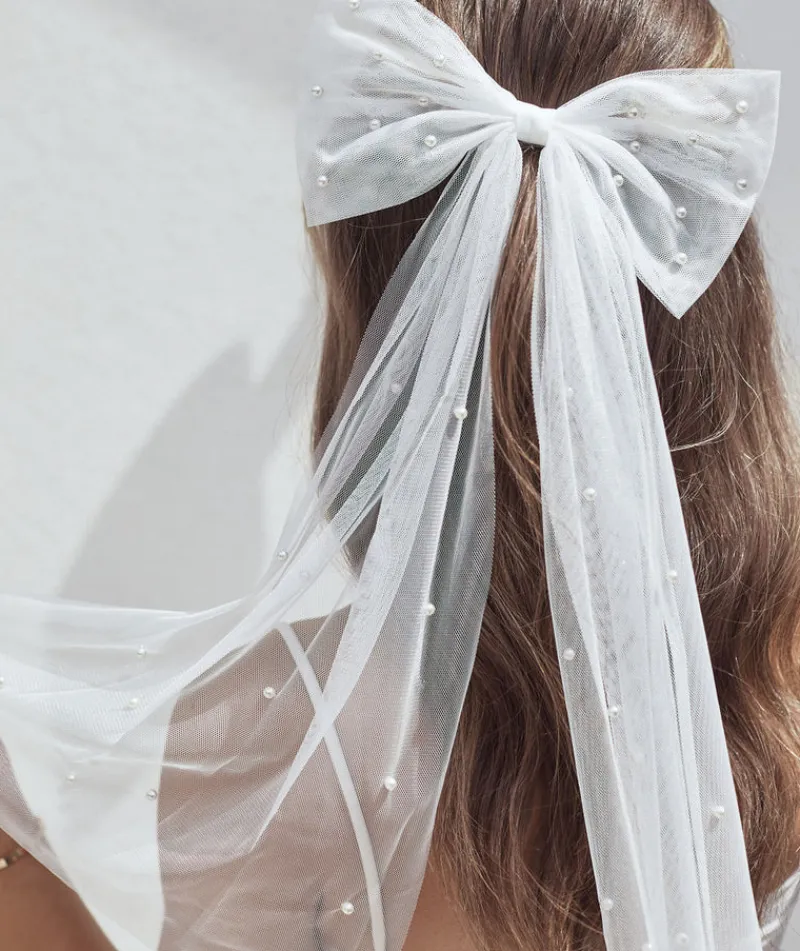 Best Six Stories Pearl Bride Hair Bow