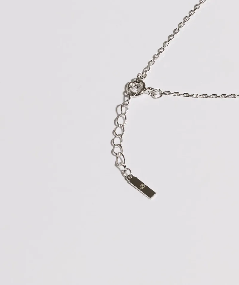 Six Stories Personalised Mrs Necklace - White Gold