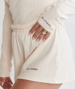 Online Six Stories Pointelle Pyjamas Shorts - Rosewater
