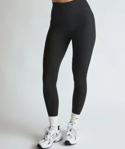 Six Stories Premium Branded Leggings - Black