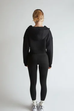 Six Stories Premium Branded Leggings - Black