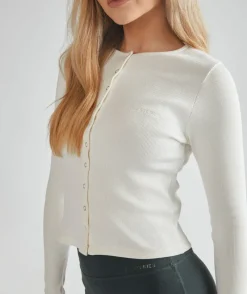 Best Six Stories Ribbed Cardigan - Buttermilk