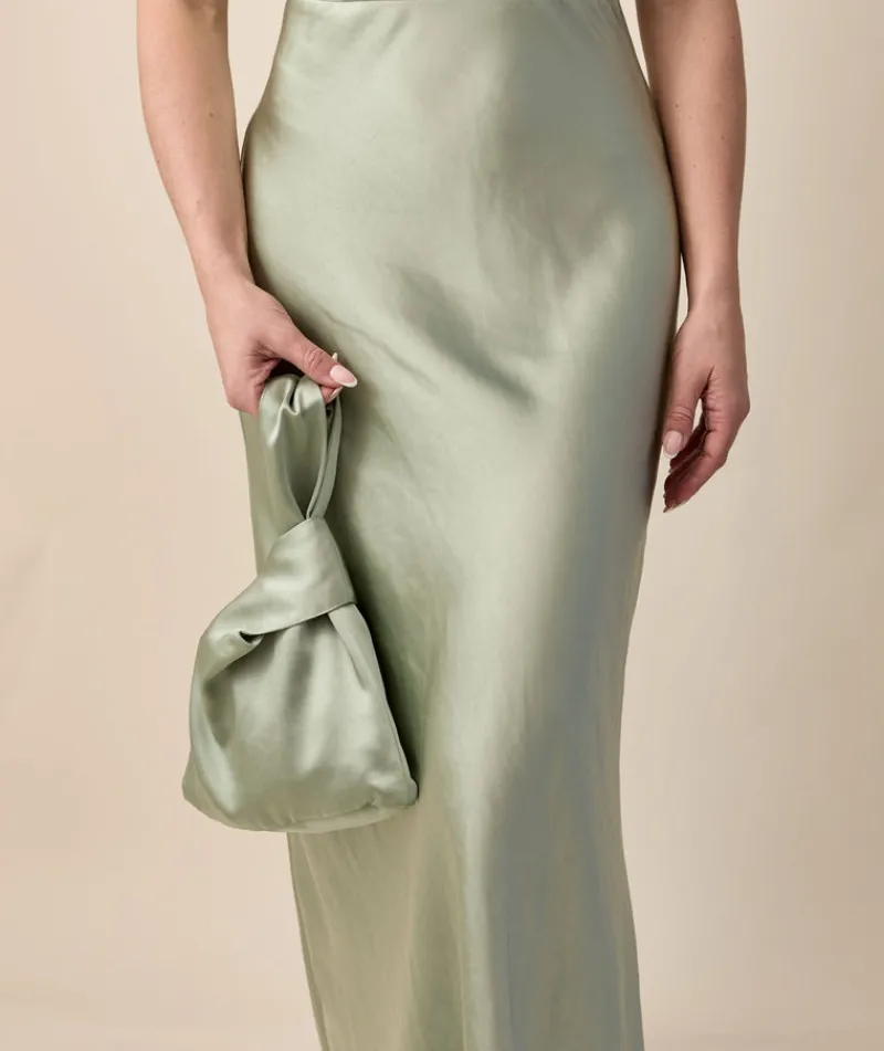 Clearance Six Stories Satin Pouch Bag
