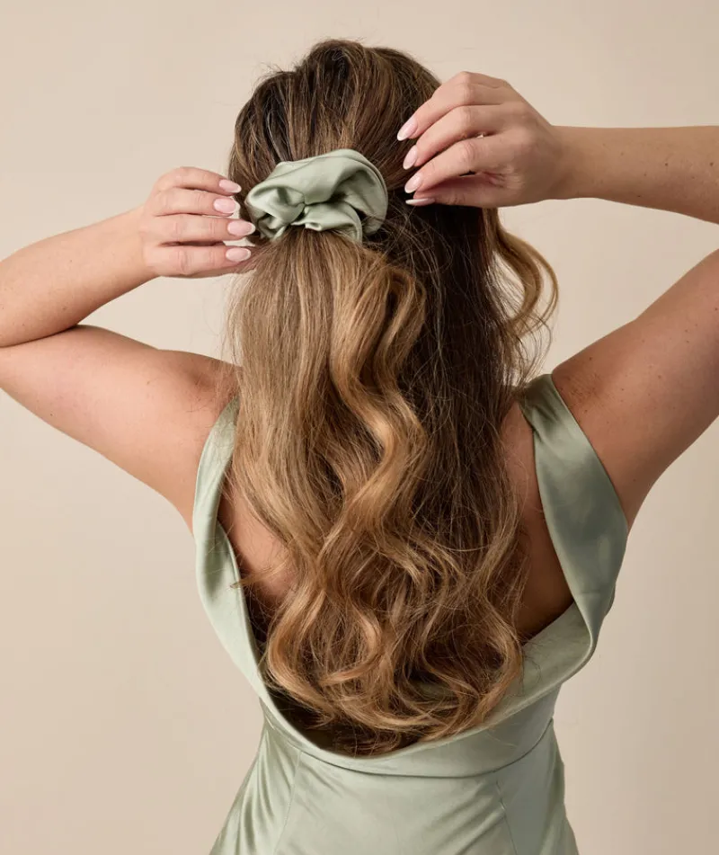 Hot Six Stories Satin Scrunchie
